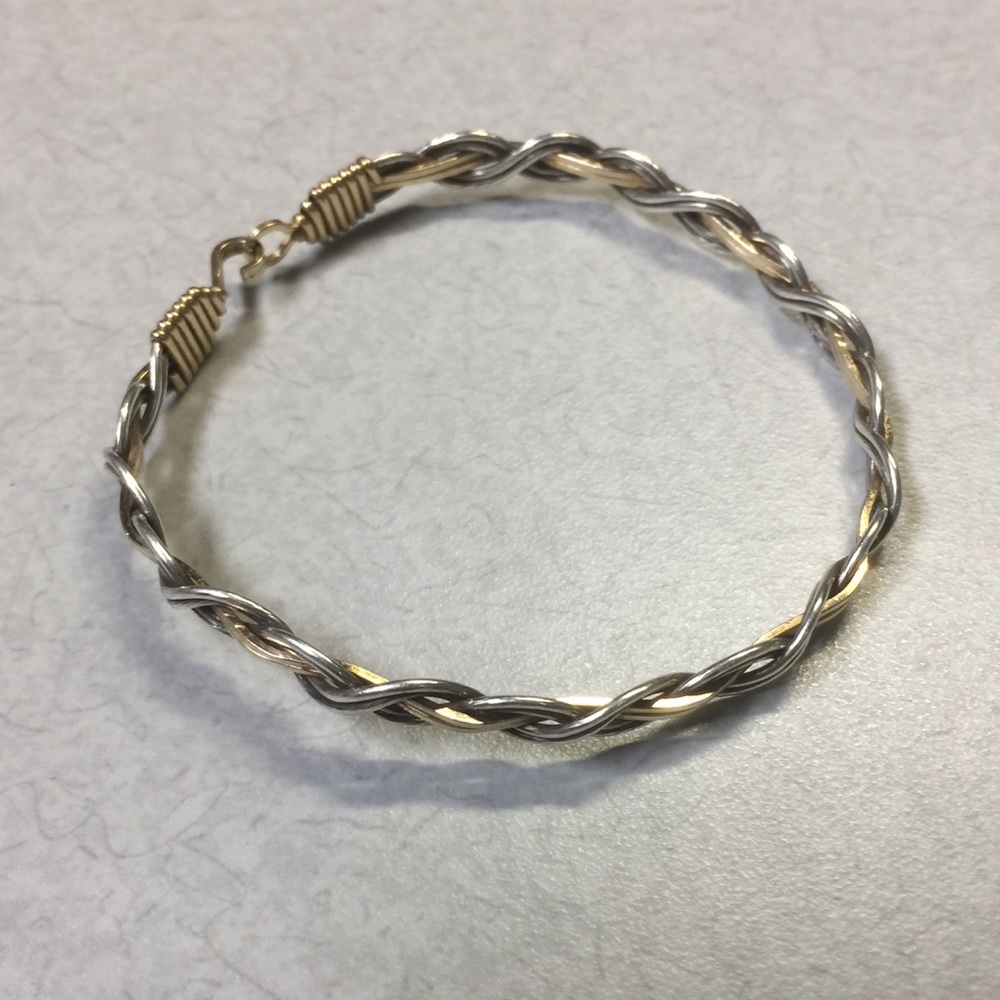 Ronaldo silver and gold bracelet